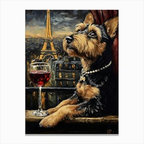 Airedale Whimsy 13 Canvas Print