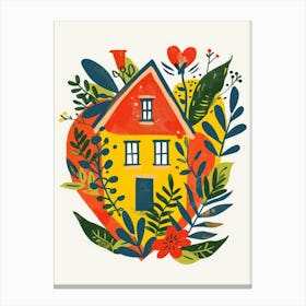 House In The Garden 1 Canvas Print