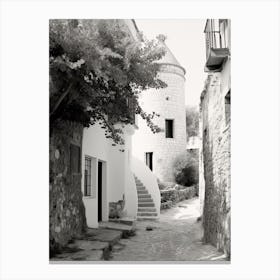 Bodrum, Turkey, Photography In Black And White 6 Canvas Print