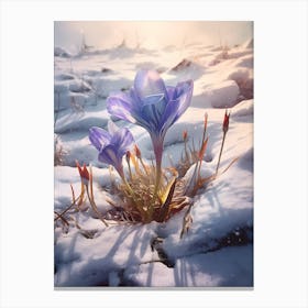 Beautiful Winter Flowers 41 Canvas Print