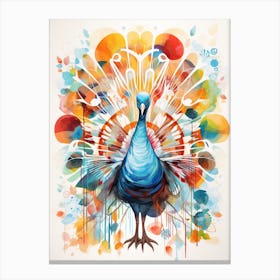 Bird Painting Collage Turkey 2 Canvas Print