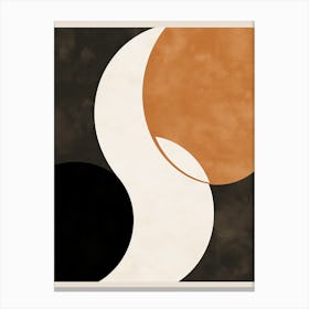 Monochrome Bauhaus Harmony Canvas Print