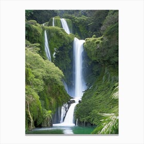 Mclean Falls, New Zealand Majestic, Beautiful & Classic (2) Canvas Print
