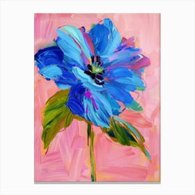 Blue Peony 1 Canvas Print