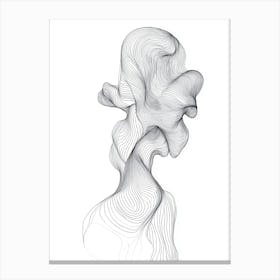 Abstract Figurative Drawing Canvas Print