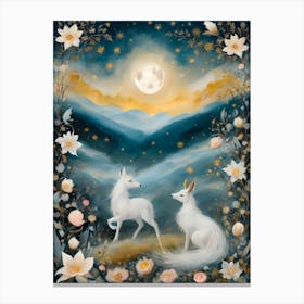 Mystique ~ Dreamy Cottagecore Woodland Fae Animals Series 1 Canvas Print