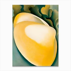 Georgia O'Keeffe - Tan Clam Shell with Seaweed. 1926 Canvas Print