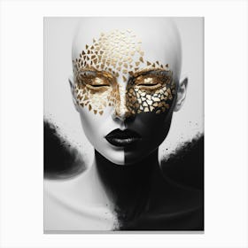 Black And Gold 1 Canvas Print