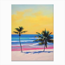 West End Bay, Anguilla Bright Abstract Canvas Print