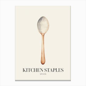 Kitchen Staples Spoon 3 Canvas Print