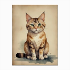 Tabby Cat Canvas Print