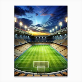 Soccer Stadium At Night 7 Canvas Print