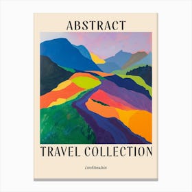 Abstract Travel Collection Poster Liechtenstein 4 Canvas Print