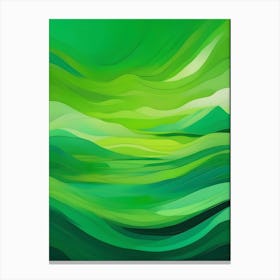 Green Wave Canvas Print Canvas Print