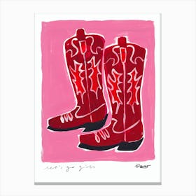 Cowboy Boots Canvas Print