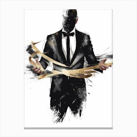 Man In Tuxedo Canvas Print