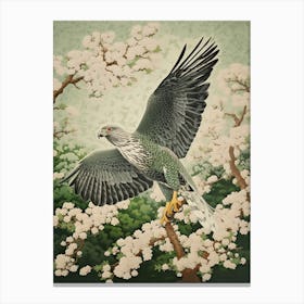 Ohara Koson Inspired Bird Painting Harrier 4 Canvas Print