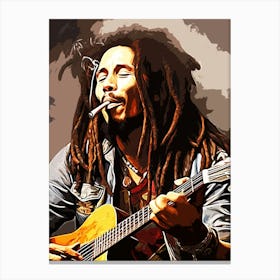 Bob Marley Painting Canvas Print