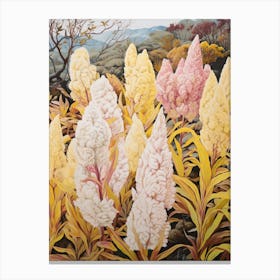 Celosia 3 Flower Painting Canvas Print