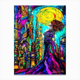 Ponder This - Woman Thinking Canvas Print