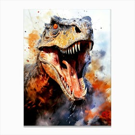 T-Rex animal dinosaur Canvas Print