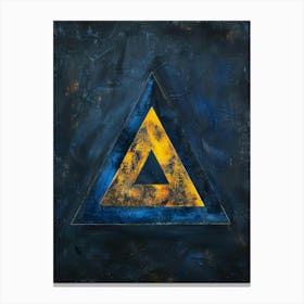 Yellow Triangle Canvas Print