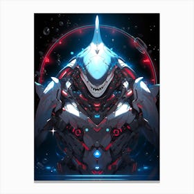 Shark In Space Canvas Print