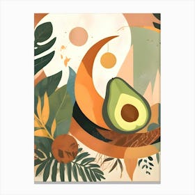 Lunar Avocado Canvas Print