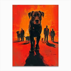 Walkinng Dogs Canvas Print