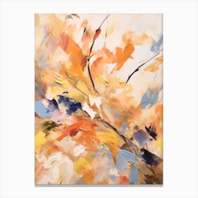 Autumn Gold Abstract Painting 6 Canvas Print