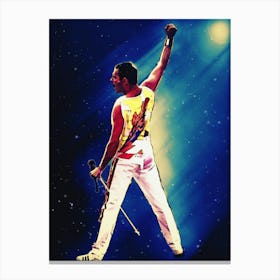 Superstars Freddie Mercury Rock On You Canvas Print