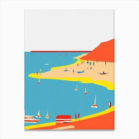 Boat Harbour Beach Australia Midcentury Canvas Print