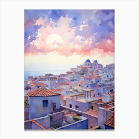 Sunset In Crete Canvas Print