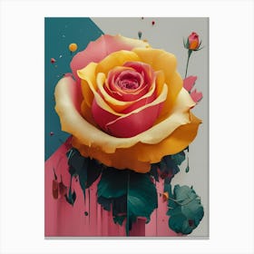 Abstract Rose Canvas Print