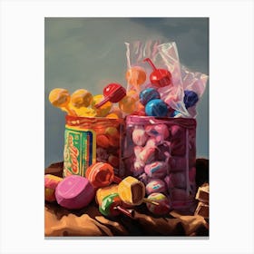Candies Oil Painting 8 Canvas Print