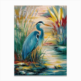 Blue Heron 2 Canvas Print