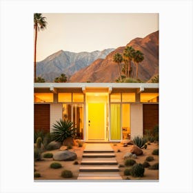 California Dreaming - Mid-Century Sunset Canvas Print