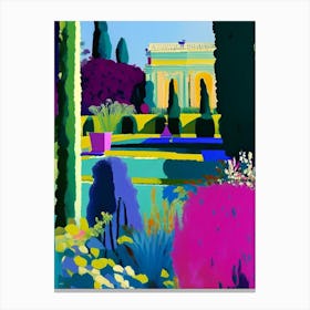 Gardens Of The Royal Palace Of Caserta, 1, Italy Abstract Still Life Canvas Print