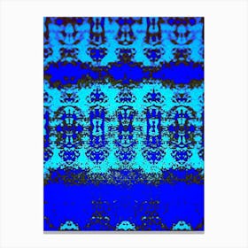 Abstract Blue Pattern Stock Illustration Canvas Print