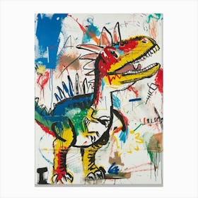 Abstract Dinosaur Graffiti Style 3 Canvas Print