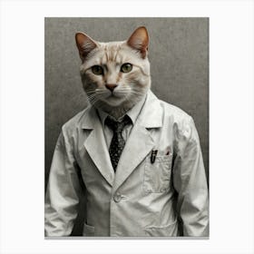 Doctor Cat Canvas Print