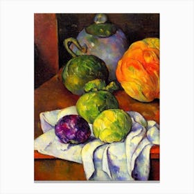Cabbage Cezanne Style vegetable Canvas Print