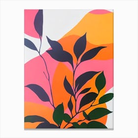 Coffee Plant Colourful Illustration Plant Canvas Print