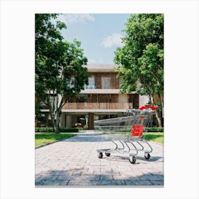 Buyer Shopping Cart Asset Concept Investment Building Purchase House Buy Home Residential (15) Canvas Print