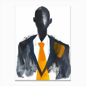 Portrait Of A Businessman Canvas Print