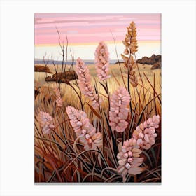 Prairie Clover 4 Flower Painting Canvas Print