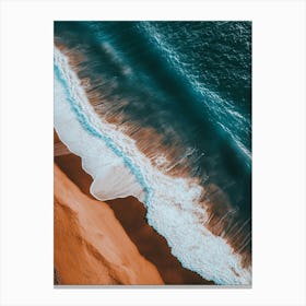 Aerial View Of A Beach 73 Canvas Print