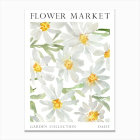 Daisy Flower Market Canvas Print