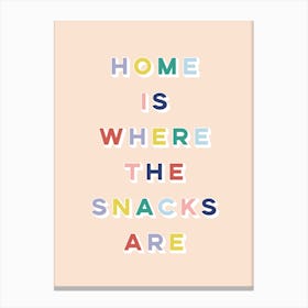 Home Is Where The Snacks Are Canvas Print