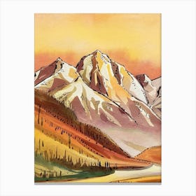 Saskatchewan Mountains Canvas Print